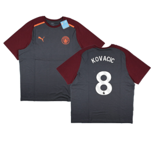 2023-2024 Man City Casuals Tee (Grey) (Kovacic 8) 2023-2024 Man City Casuals Tee (Grey) (Kovacic 8)