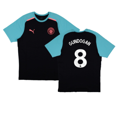 2023-2024 Man City Casuals Tee (Navy) (GUNDOGAN 8)