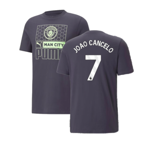 2023-2024 Man City FtblCore AOP Tee (Dark Navy) (JOAO CANCELO 7)