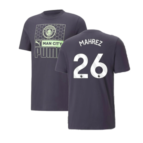 2023-2024 Man City FtblCore AOP Tee (Dark Navy) (MAHREZ 26)