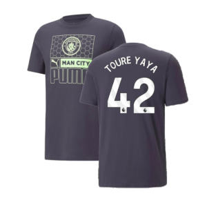 2023-2024 Man City FtblCore AOP Tee (Dark Navy) (TOURE YAYA 42)