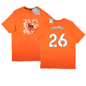 2023-2024 Man City FtblCore Graphic Tee (Cayenne Pepper) (MAHREZ 26)