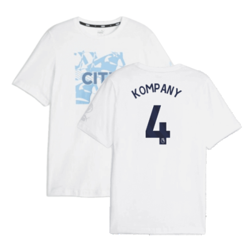 2023-2024 Man City FtblCore Graphic Tee (White) (KOMPANY 4)