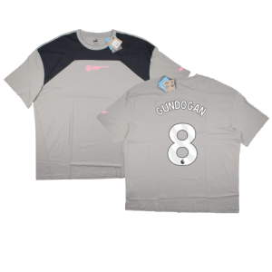 2023-2024 Man City FtblCulture Tee (Smokey Grey) (GUNDOGAN 8)