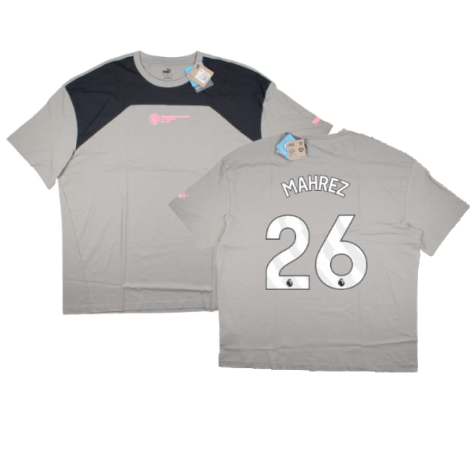 2023-2024 Man City FtblCulture Tee (Smokey Grey) (MAHREZ 26)