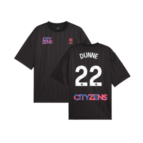 2023-2024 Man City FtblNrgy Jersey (Black) (DUNNE 22)