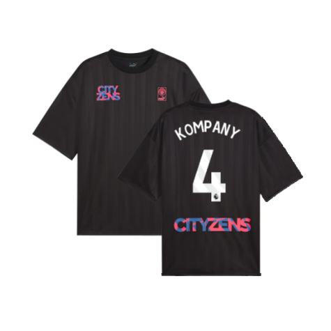 2023-2024 Man City FtblNrgy Jersey (Black) (KOMPANY 4)