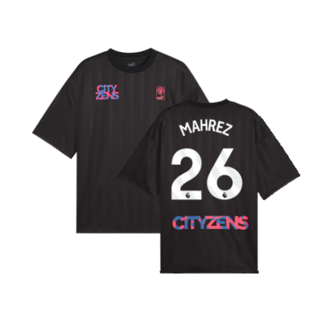 2023-2024 Man City FtblNrgy Jersey (Black) (MAHREZ 26)