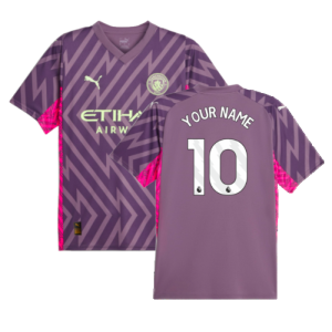 2023-2024 Man City Goalkeeper Shirt (Purple Charcoal) (Your Name)