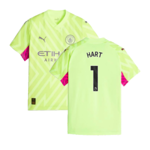 2023-2024 Man City Goalkeeper Shirt (Yellow) - Kids (Hart 1)