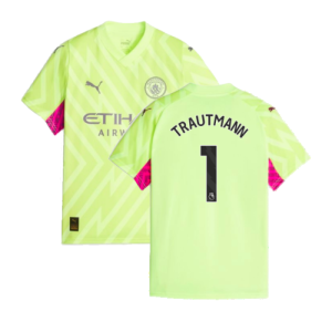 2023-2024 Man City Goalkeeper Shirt (Yellow) - Kids (Trautmann 1)