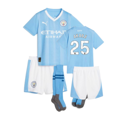 2023-2024 Man City Home Mini Kit (AKANJI 25)