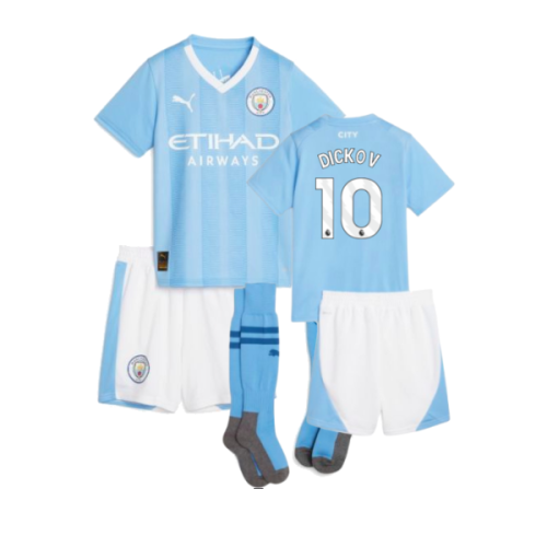 2023-2024 Man City Home Mini Kit (DICKOV 10)