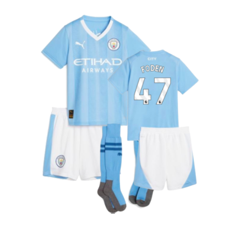 2023-2024 Man City Home Mini Kit (FODEN 47)