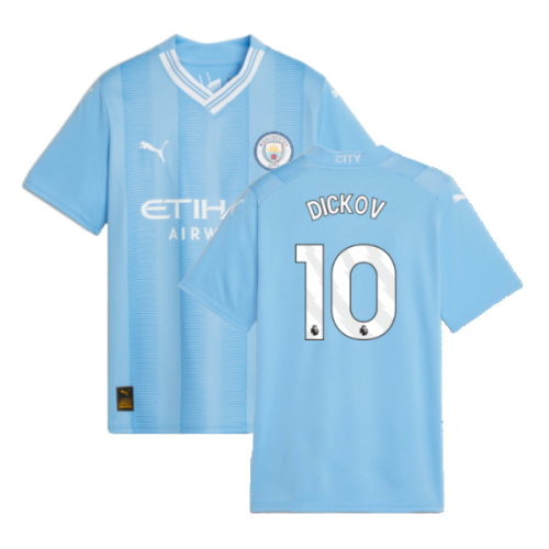 2023-2024 Man City Home Shirt (Kids) (DICKOV 10)