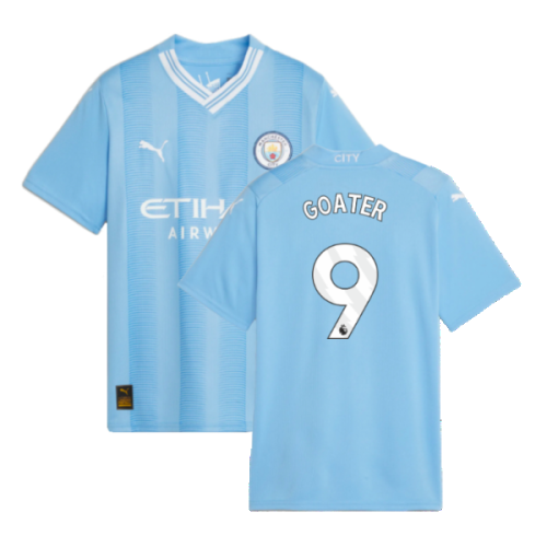 2023-2024 Man City Home Shirt (Kids) (GOATER 9)