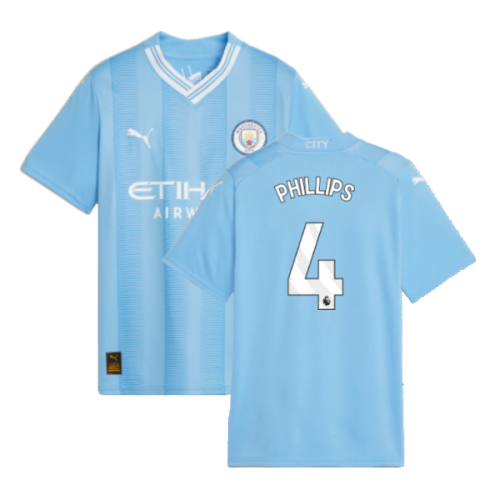 2023-2024 Man City Home Shirt (Kids) (PHILLIPS 4)