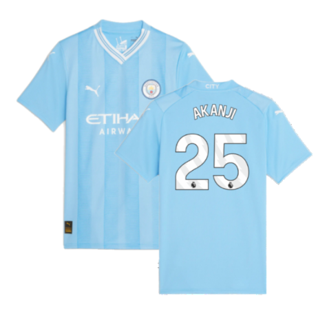 2023-2024 Man City Home Shirt (Ladies) (AKANJI 25)