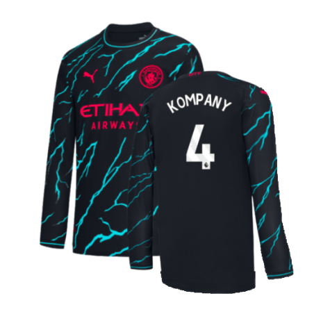 2023-2024 Man City Long Sleeve Third Shirt (KOMPANY 4)