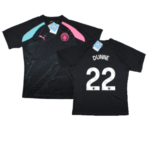 2023-2024 Man City Pre-Match Jersey (Dark Navy) (DUNNE 22)