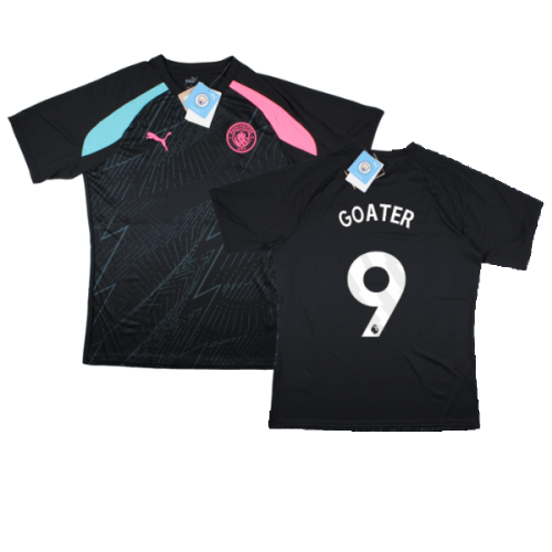 2023-2024 Man City Pre-Match Jersey (Dark Navy) (GOATER 9)