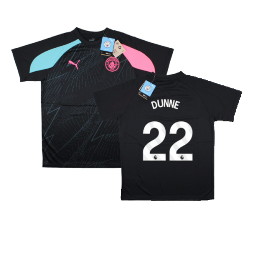 2023-2024 Man City Pre-Match Jersey (Dark Navy) - Kids (DUNNE 22)