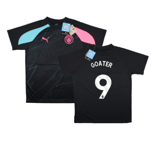 2023-2024 Man City Pre-Match Jersey (Dark Navy) - Kids (GOATER 9)