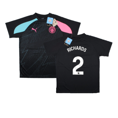 2023-2024 Man City Pre-Match Jersey (Dark Navy) - Kids (RICHARDS 2)