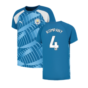 2023-2024 Man City Pre-Match Jersey (Lake Blue) (KOMPANY 4)