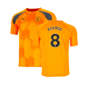 2023-2024 Man City Pre-Match Jersey (Orange) (KOVACIC 8)