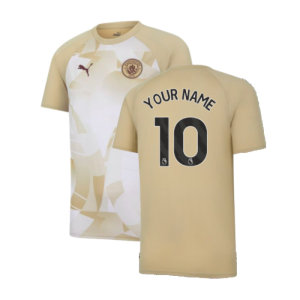 2023-2024 Man City Prematch SS Jersey (Granola) - Kids