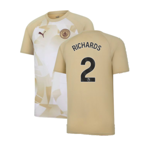 2023-2024 Man City Prematch SS Jersey (Granola) (RICHARDS 2)