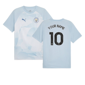 2023-2024 Man City Prematch SS Jersey (Silver Sky)