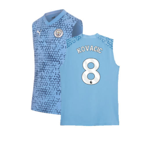 2023-2024 Man City Sleeveless Training Jersey (Light Blue) (Kovacic 8)