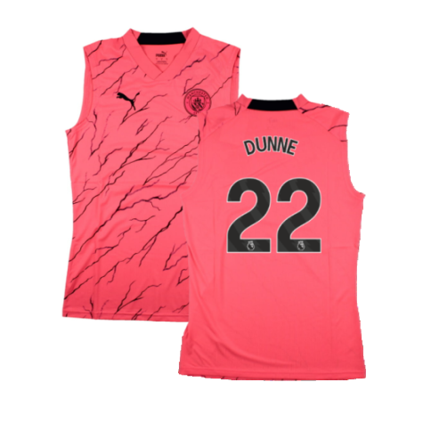 2023-2024 Man City Sleeveless Training Jersey (Sunset Glow) (DUNNE 22)