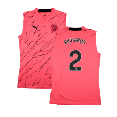 2023-2024 Man City Sleeveless Training Jersey (Sunset Glow) (RICHARDS 2)