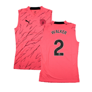 2023-2024 Man City Sleeveless Training Jersey (Sunset Glow) (WALKER 2)