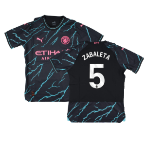 2023-2024 Man City Third Authentic Shirt (ZABALETA 5) 2023-2024 Man City Third Authentic Shirt (ZABALETA 5)