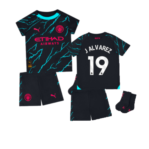 2023-2024 Man City Third Baby Kit (J ALVAREZ 19)