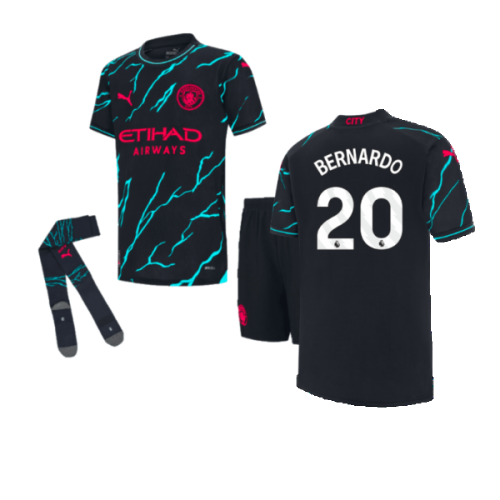 2023-2024 Man City Third Mini Kit (BERNARDO 20)