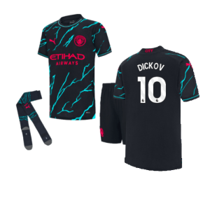 2023-2024 Man City Third Mini Kit (DICKOV 10)