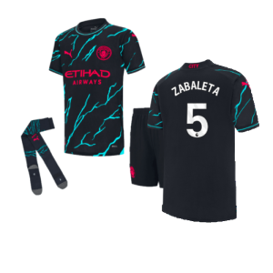 2023-2024 Man City Third Mini Kit (ZABALETA 5)