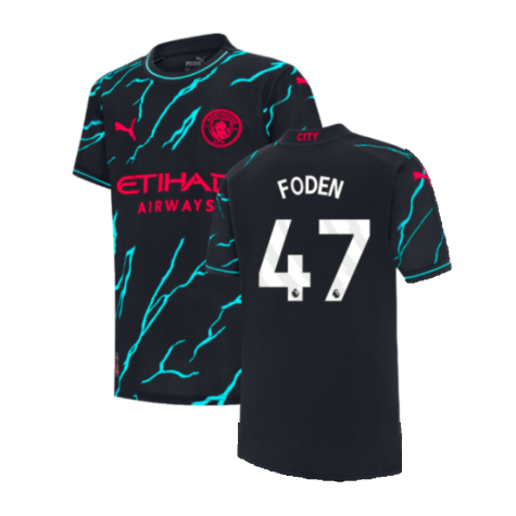 2023-2024 Man City Third Shirt (Kids) (FODEN 47)