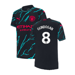 2023-2024 Man City Third Shirt (Kids) (GUNDOGAN 8)