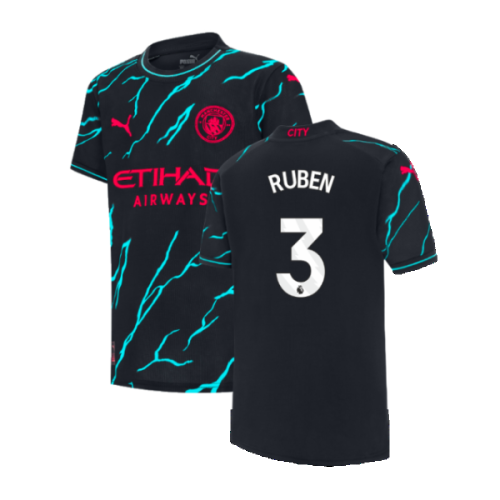 2023-2024 Man City Third Shirt (Kids) (RUBEN 3)