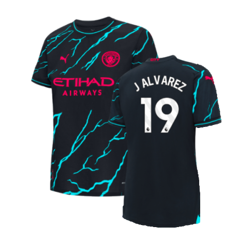 2023-2024 Man City Third Shirt (Ladies) (J ALVAREZ 19)