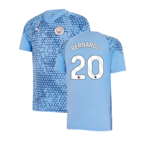 2023-2024 Man City Training Jersey (Light Blue) (BERNARDO 20)