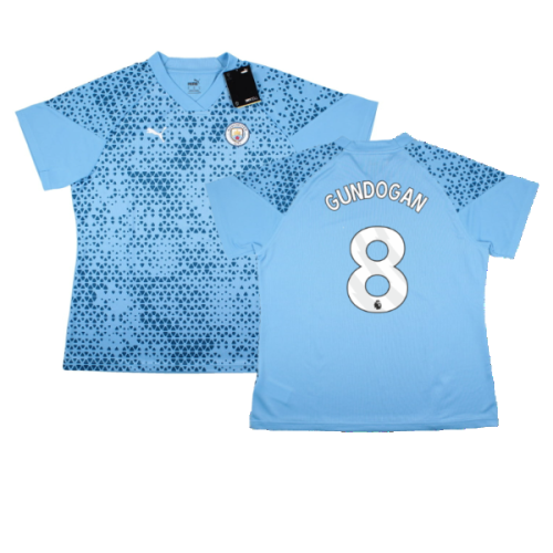 2023-2024 Man City Training Jersey (Light Blue) - Ladies (GUNDOGAN 8)