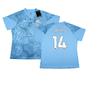 2023-2024 Man City Training Jersey (Light Blue) - Ladies (LAPORTE 14) 2023-2024 Man City Training Jersey (Light Blue) - Ladies (LAPORTE 14)