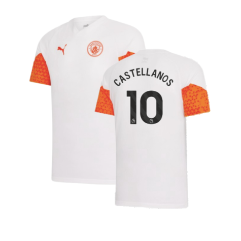 2023-2024 Man City Training Jersey (Marble) - Kids (Castellanos 10)